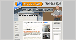 Desktop Screenshot of garagedoorrepairsacramento.com